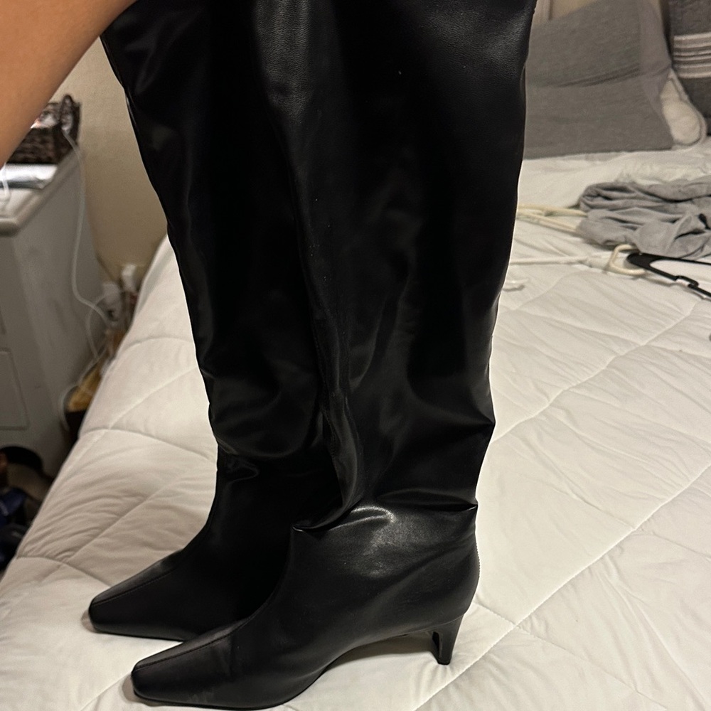 Banana Republic Black Over the Knee Boots